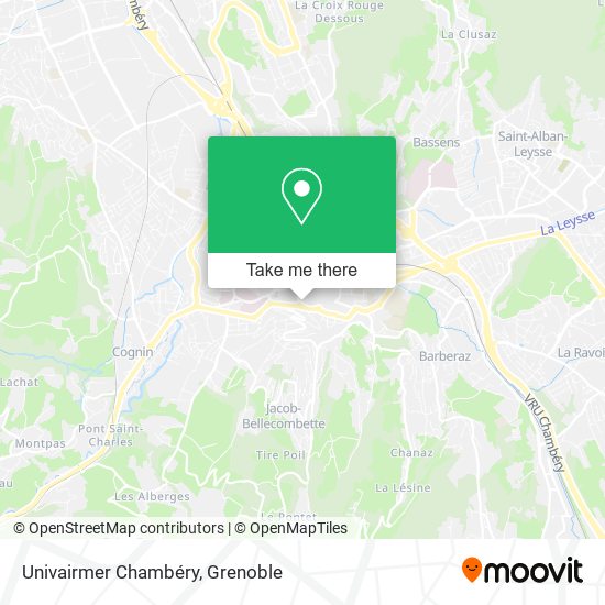 Mapa Univairmer Chambéry