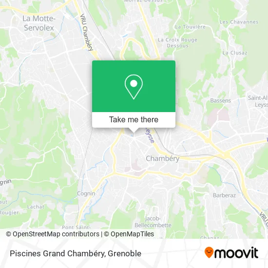 Piscines Grand Chambéry map