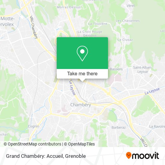 Mapa Grand Chambéry: Accueil