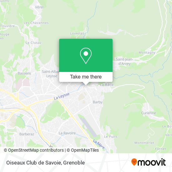 Oiseaux Club de Savoie map