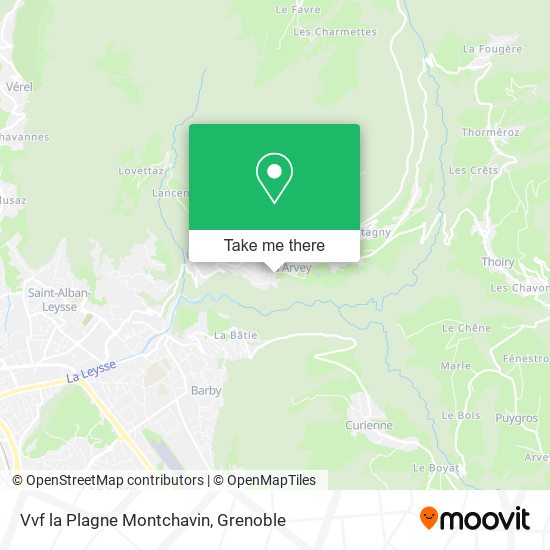 Vvf la Plagne Montchavin map