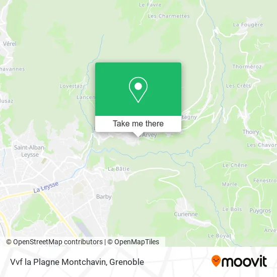 Vvf la Plagne Montchavin map