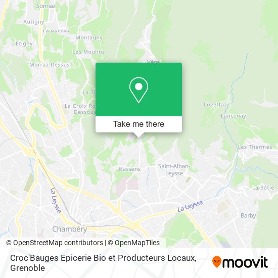 Croc'Bauges Epicerie Bio et Producteurs Locaux map