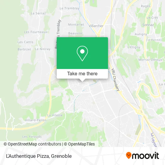 L'Authentique Pizza map