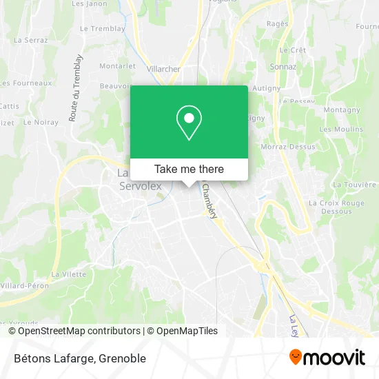 Bétons Lafarge map