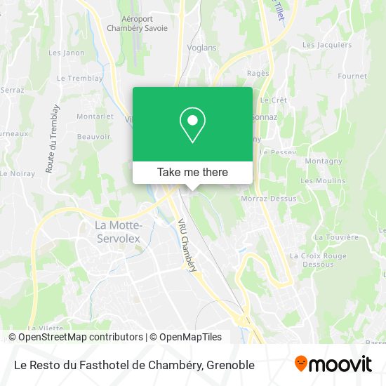 Le Resto du Fasthotel de Chambéry map