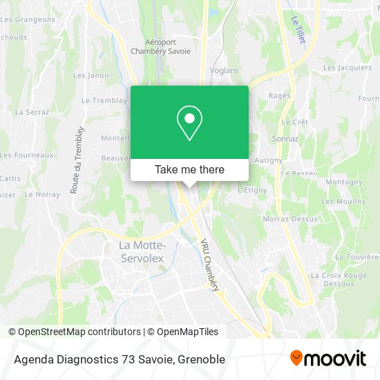 Agenda Diagnostics 73 Savoie map