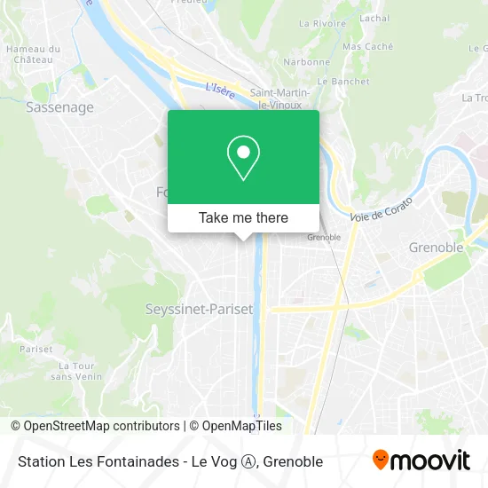 Station Les Fontainades - Le Vog Ⓐ map