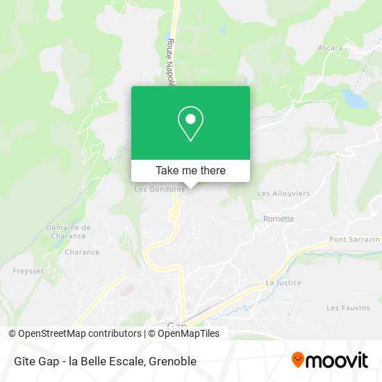 Gîte Gap - la Belle Escale map