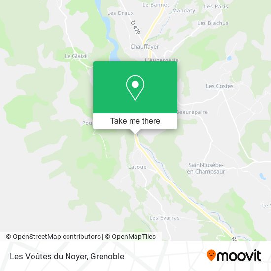 Les Voûtes du Noyer map