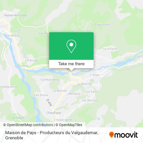 Maison de Pays - Producteurs du Valgaudemar map