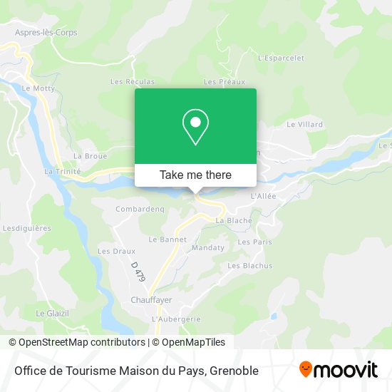 Office de Tourisme Maison du Pays map
