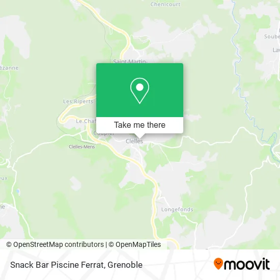 Snack Bar Piscine Ferrat map