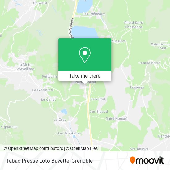 Tabac Presse Loto Buvette map