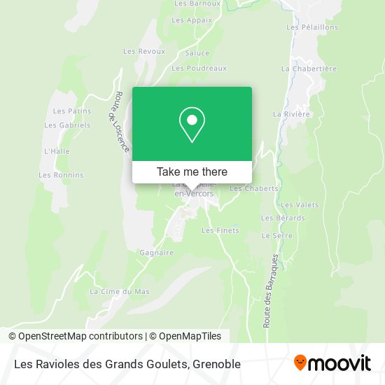 Les Ravioles des Grands Goulets map