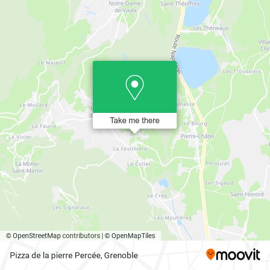 Pizza de la pierre Percée map