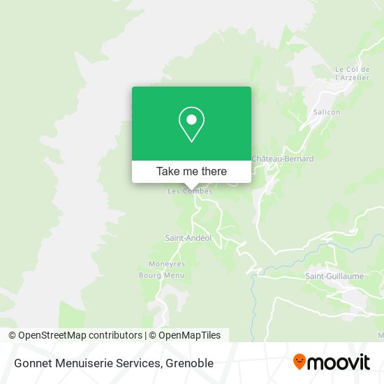Gonnet Menuiserie Services map