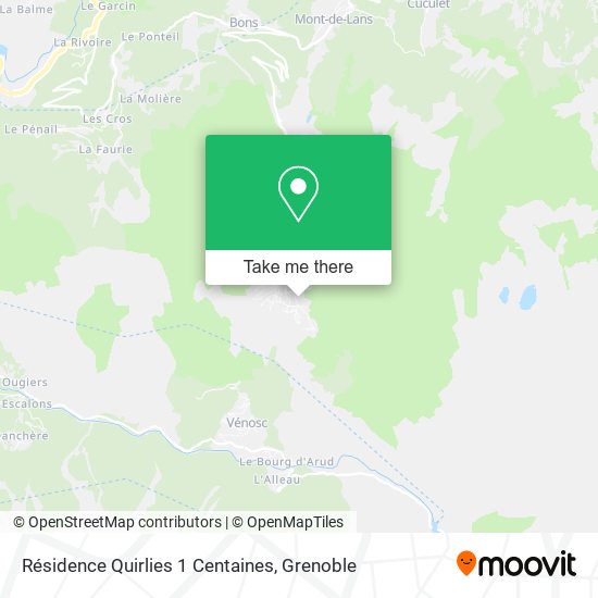 Résidence Quirlies 1 Centaines map