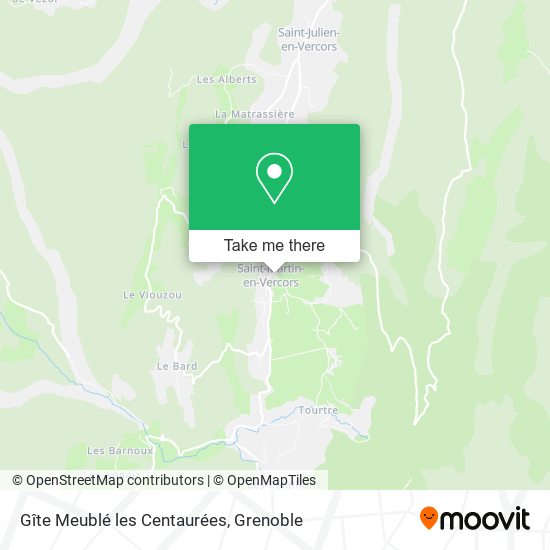 Gîte Meublé les Centaurées map