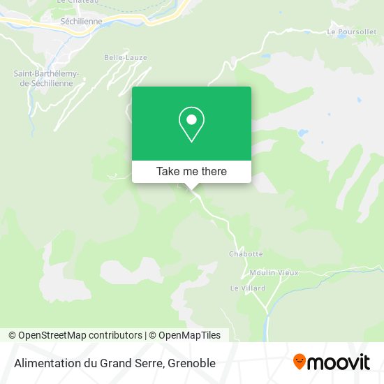 Alimentation du Grand Serre map