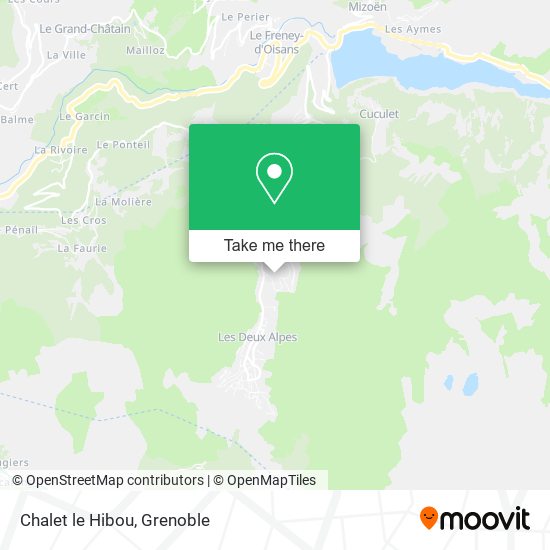 Chalet le Hibou map