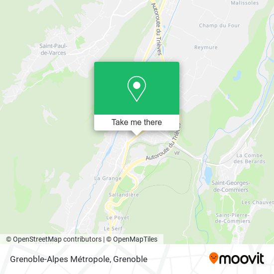 Grenoble-Alpes Métropole map