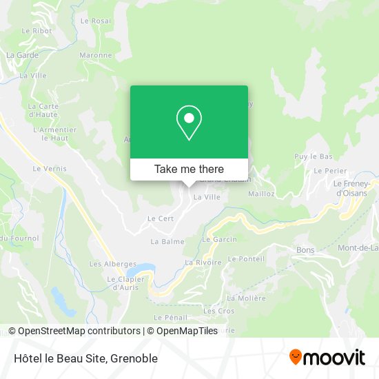 Hôtel le Beau Site map
