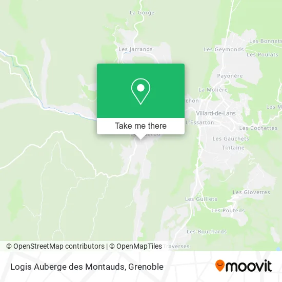 Logis Auberge des Montauds map