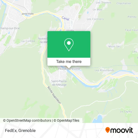 FedEx map