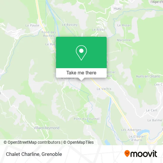 Chalet Charline map