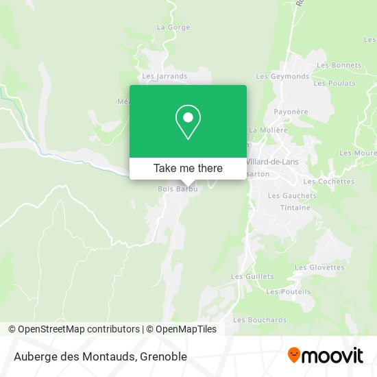 Auberge des Montauds map