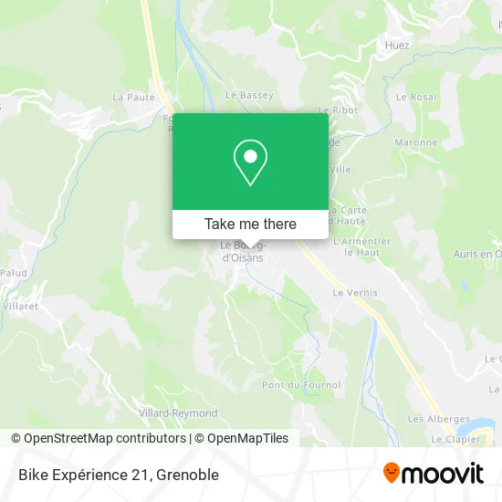 Bike Expérience 21 map