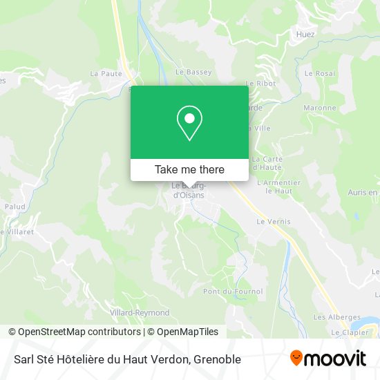 Sarl Sté Hôtelière du Haut Verdon map
