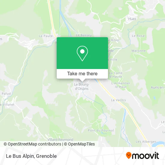 Le Bus Alpin map