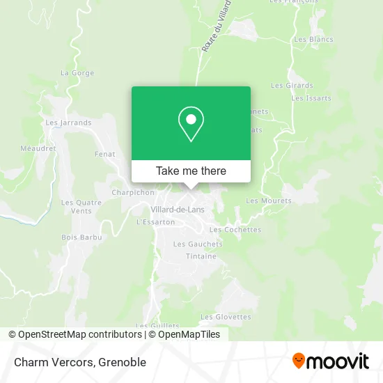 Charm Vercors map