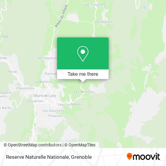 Reserve Naturelle Nationale map