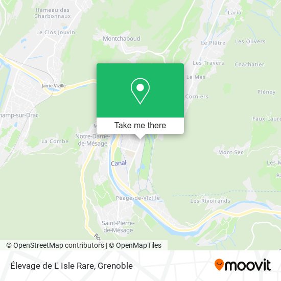 Élevage de L' Isle Rare map