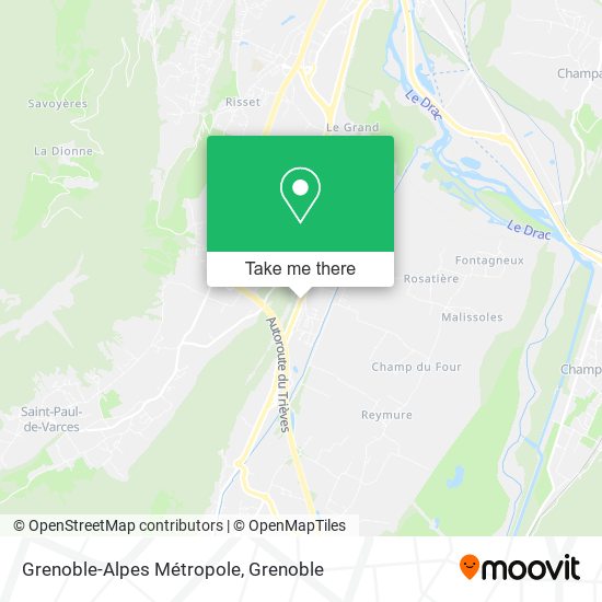 Grenoble-Alpes Métropole map
