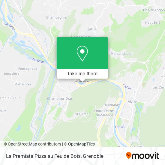 La Premiata Pizza au Feu de Bois map