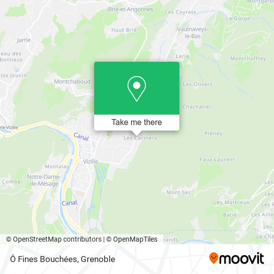 Ô Fines Bouchées map