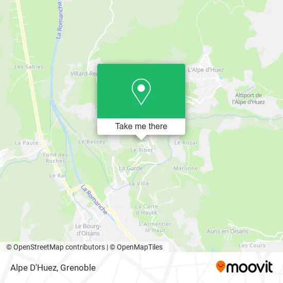Alpe D'Huez map