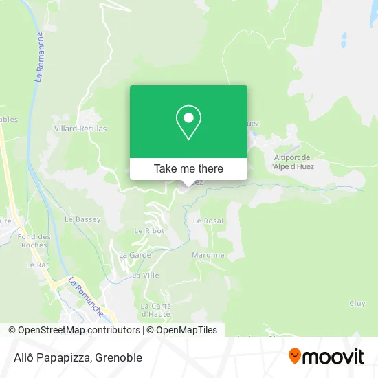 Allô Papapizza map
