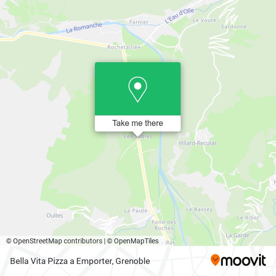 Bella Vita Pizza a Emporter map