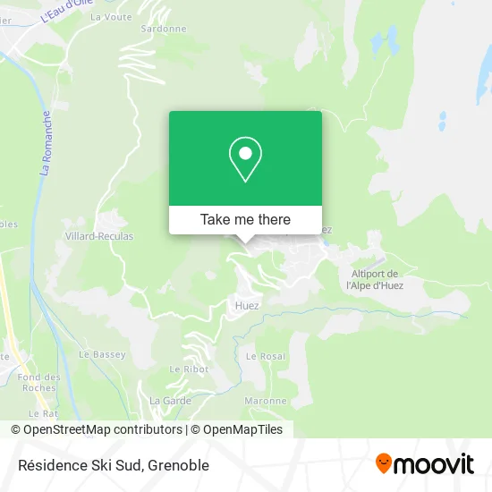 Résidence Ski Sud map