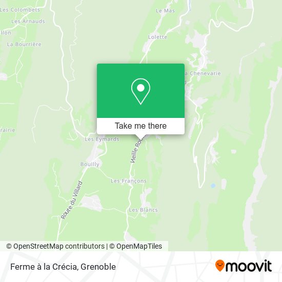 Ferme à la Crécia map