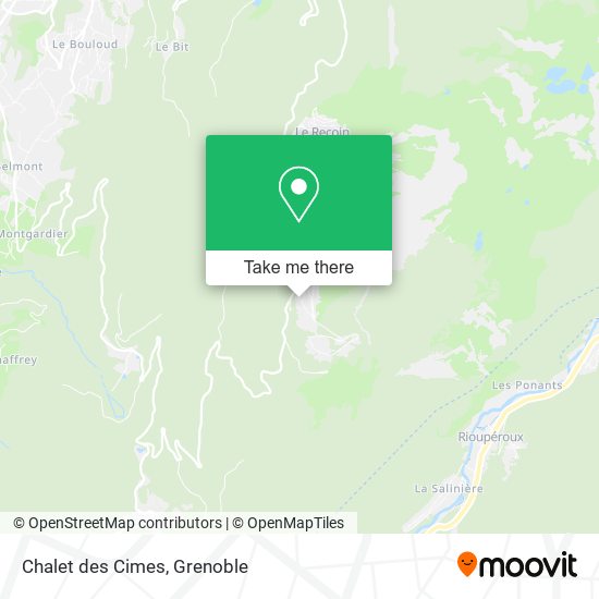 Chalet des Cimes map