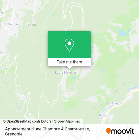 Appartement d'une Chambre Ã Chamrousse map