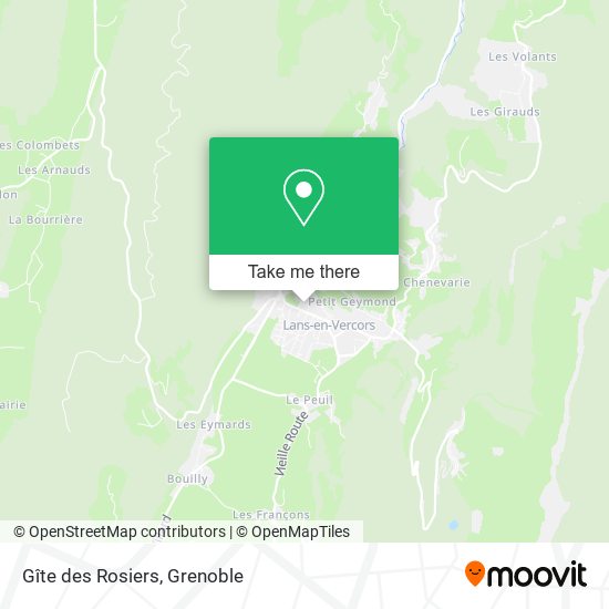 Gîte des Rosiers map