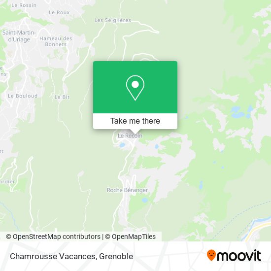 Chamrousse Vacances map