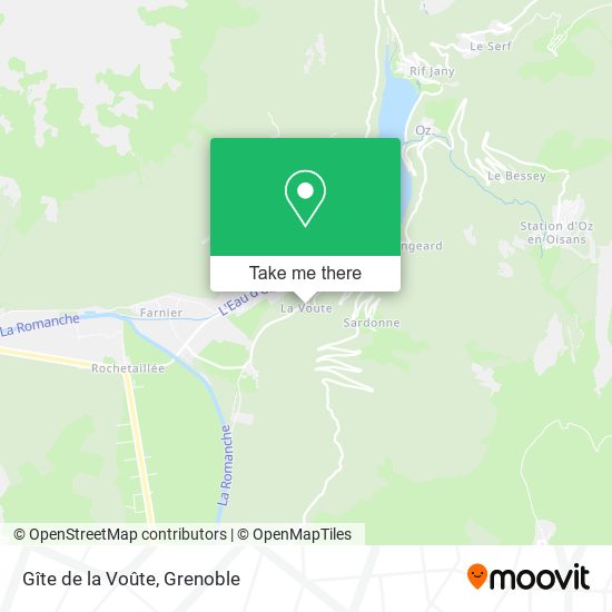Gîte de la Voûte map